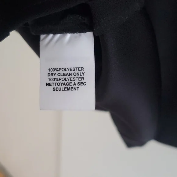 Trina Turk Black Fitted Shirt with White Sequined collar size Large - Picture 5 of 5